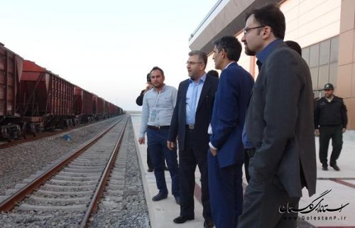بازدیدمعاون فنی و زیر بنایی راه آهن جمهوری اسلامی ایران ازایستگاه اینچه برون