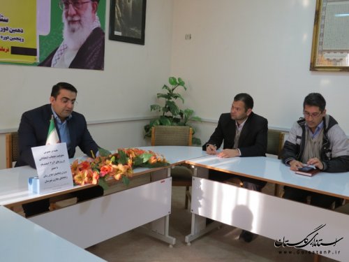 جلسه ممنوعیت تبلیغات انتخاباتی در روز 6 اسفند شهرستان آق قلا برگزار شد