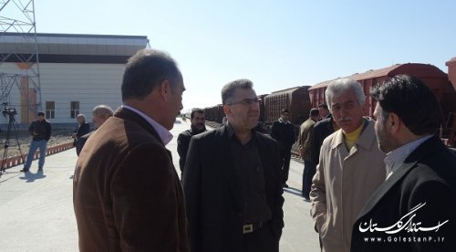 بازدید مدیر کل راه آهن شمال شرق 2  از ایستگاه راه آهن اینچه برون