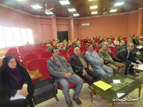 برگزاری دومین جلسه آموزشی ویژه نمایندگان فرماندار در مرکز حوزه انتخابیه رامیان و آزادشهر