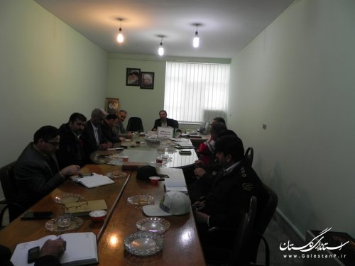 برگزاری جلسه مدیریت بحران در راستای انتخابات در مینودشت