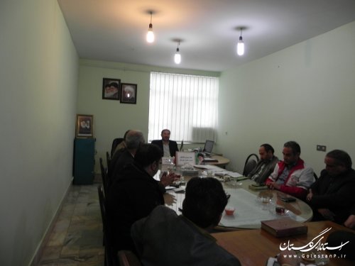 برگزاری جلسه مدیریت بحران در راستای انتخابات در مینودشت