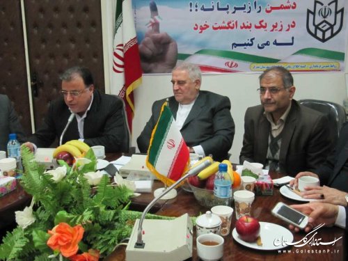 استاندار گلستان با دست اندرکاران برگزاری انتخابات بندرگز دیدار کرد
