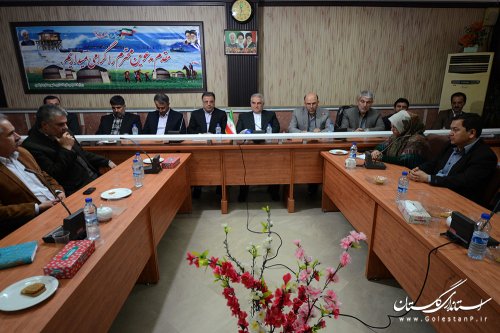 دیدار استاندار گلستان با دست اندرکاران برگزاری انتخابات شهرستان ترکمن
