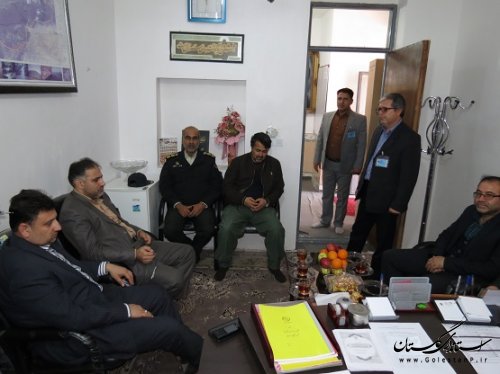 بازدید خسروی فرماندار گالیکش از شعب اخذ رای بخش لوه