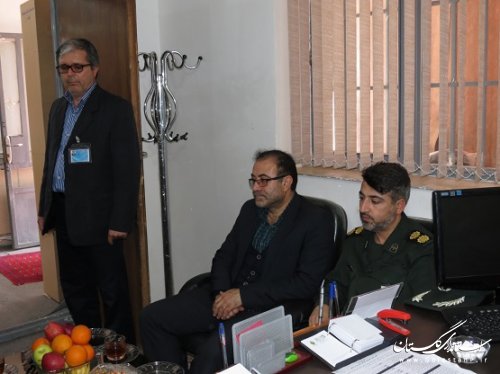 بازدید خسروی فرماندار گالیکش از شعب اخذ رای بخش لوه