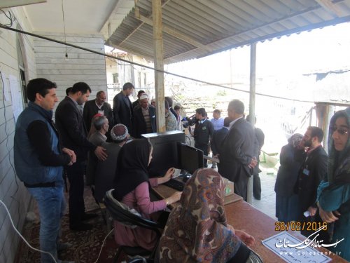 بازدید فرماندار گمیشان از شعب اخذ رأی شهرستان