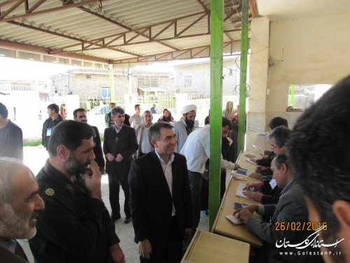 بازدید فرماندار گمیشان از شعب اخذ رأی شهرستان