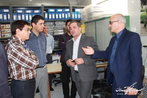 بازدید رییس کمیته مالی و پشتیبانی ستاد انتخابات استان از ستاد مرکزی انتخابات