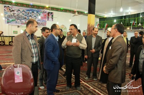 بازدید فرماندار و اعضای شورای تامین از چند شعبه اخذ رای در شهرستان علی آباد کتول