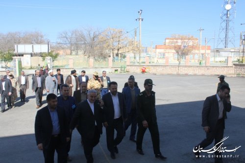 بازدید استاندار گلستان از روند برگزاری انتخابات در مراوه تپه