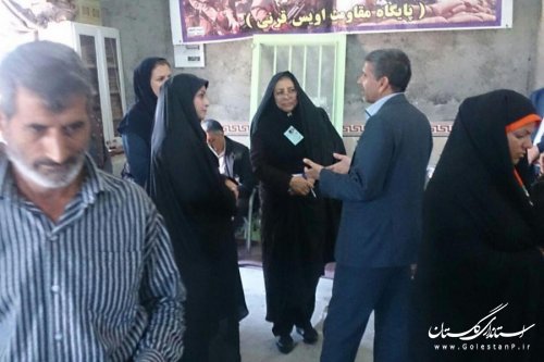 گزارش تصویری از حضور مردم شهرستان کلاله در پای صندوق های رای