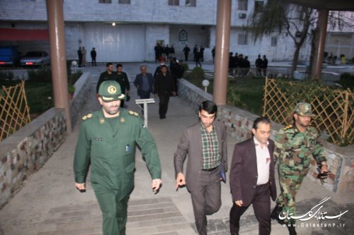 بازدید فرماندار از شعب ثابت وسیار در شهرستان گرگان
