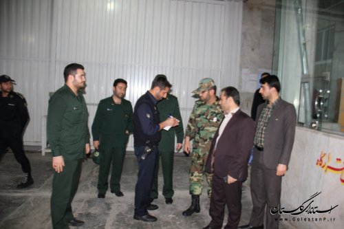 بازدید فرماندار از شعب ثابت وسیار در شهرستان گرگان