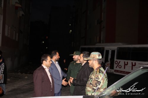 بازدید فرماندار از شعب ثابت وسیار در شهرستان گرگان