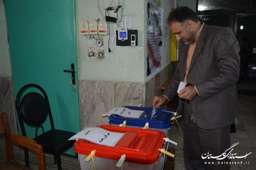 بازدید فرماندار گالیکش از شعب اخذ رأی
