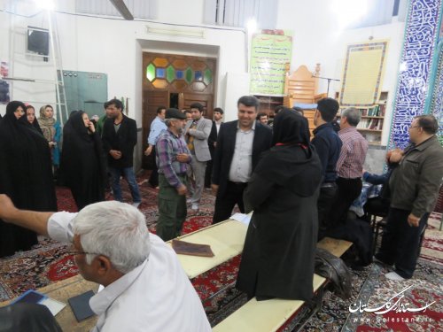 بازدید فرماندار رامیان از شعب اخذ رای