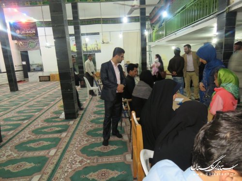 بازدید فرماندار رامیان از شعب اخذ رای