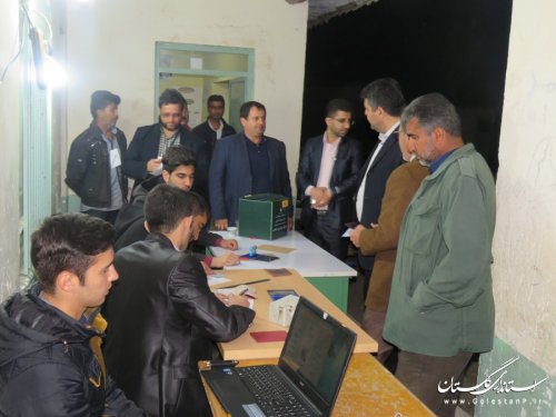 بازدید فرماندار رامیان از شعب اخذ رای