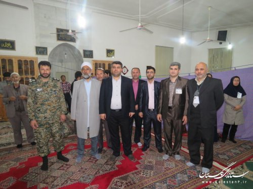 بازدید فرماندار رامیان از شعب اخذ رای