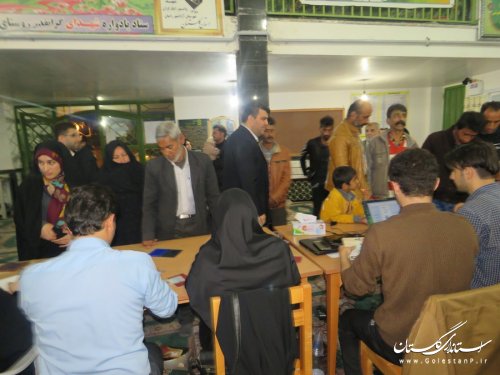 بازدید فرماندار رامیان از شعب اخذ رای