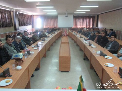 جلسه تقدیر و تشکر از عوامل برگزاری انتخابات شهرستان ترکمن برگزار شد