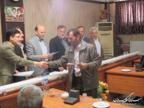 جلسه تقدیر و تشکر از عوامل برگزاری انتخابات شهرستان ترکمن برگزار شد