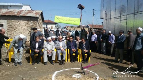 کلنگ خانه بهداشت روستای پنج پیکر به زمین زده شد
