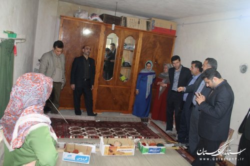 حضور معاون امور توانمند سازی و خدمات اجتماعی بنیاد علوی کشور در شهرستان مراوه تپه