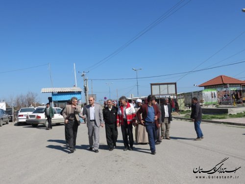 بازدید فرماندار از اسکله بندر ترکمن