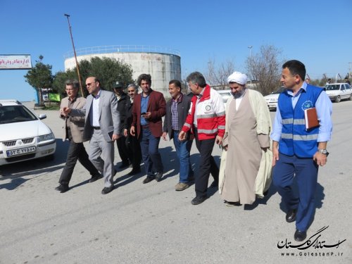بازدید فرماندار از اسکله بندر ترکمن