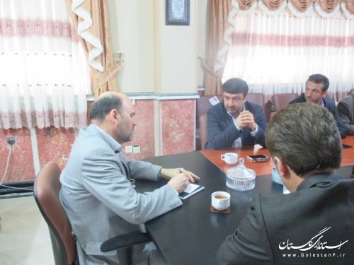 دیدار مدیرکل میراث فرهنگی، صنایع دستی و گردشگری استان با فرماندار شهرستان ترکمن