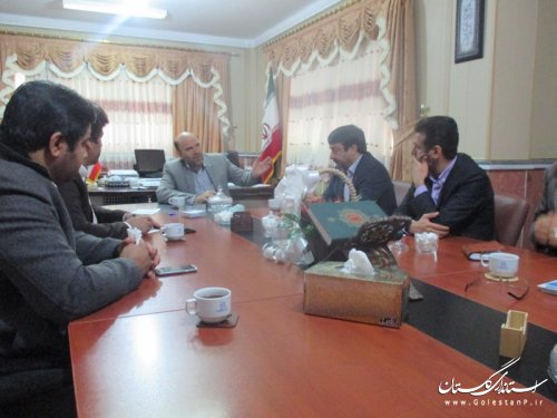دیدار مدیرکل میراث فرهنگی، صنایع دستی و گردشگری استان با فرماندار شهرستان ترکمن