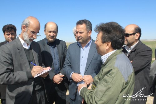 حضور رئیس سازمان دامپزشکی کل کشور در شهرستان مراوه تپه