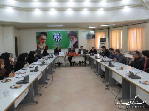 آخرین جلسه کارگروه بانوان با محوریت ستاد بزرگداشت هفته زن و مقام مادر شهرستان آق قلا 
