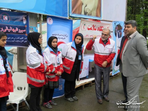 بازدید فرماندار از خدمات رسانی در مکانهای تفریحی و گردشگری رامیان 