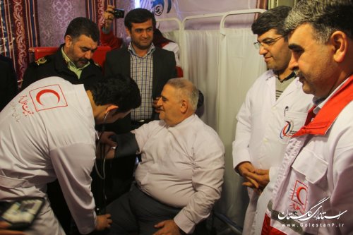 تقدیر استاندار گلستان از عملکرد موفق جمعیت هلال احمر