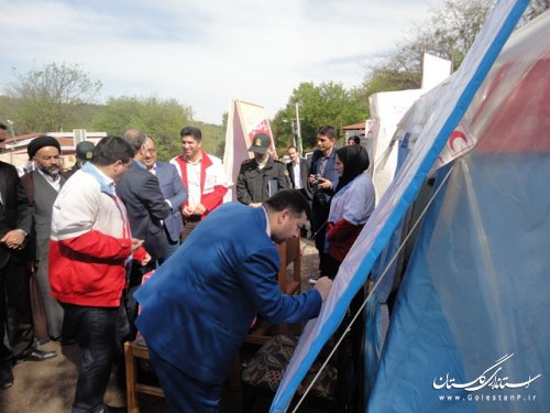 بازدید فرماندار از کمپهای نوروزی شهرستان علی آباد کتول