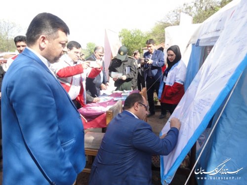 بازدید فرماندار از کمپهای نوروزی شهرستان علی آباد کتول