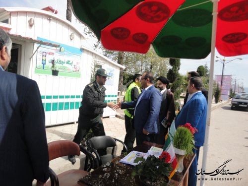 بازدید فرماندار از کمپهای نوروزی شهرستان علی آباد کتول