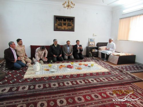 دیدار نوروزی فرماندار و اعضای شورای تامین گمیشان با امام جمعه شهرستان