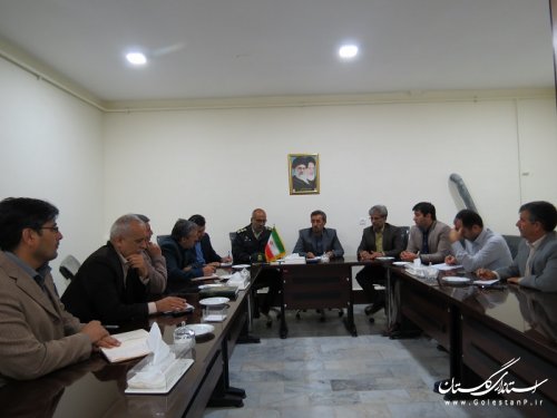 جلسه هماهنگی سفر ریاست بنیاد مستضعفان کشور به شهرستان گالیکش