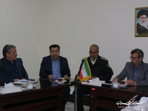 جلسه هماهنگی سفر ریاست بنیاد مستضعفان کشور به شهرستان گالیکش