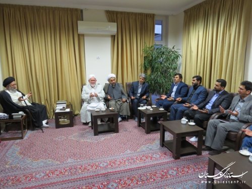 دیدارنوروزی فرماندار شهرستان آق قلا با نماینده ولی فقیه در استان