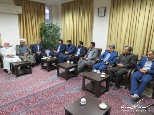 دیدارنوروزی فرماندار شهرستان آق قلا با نماینده ولی فقیه در استان