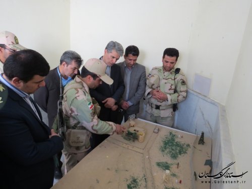 بازدید فرماندار و اعضاء شورای تامین شهرستان آق قلا از پاسگاه مرزی صوفیکم