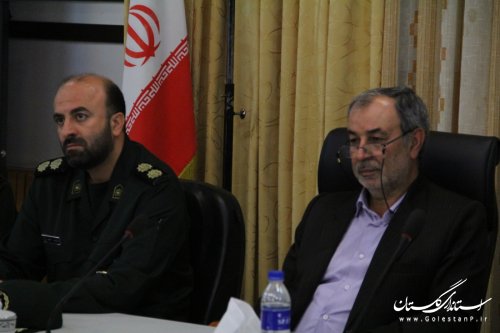 دیدار فرمانده واعضای شورای فرماندهی سپاه ناحیه گرگان با فرماندار گرگان