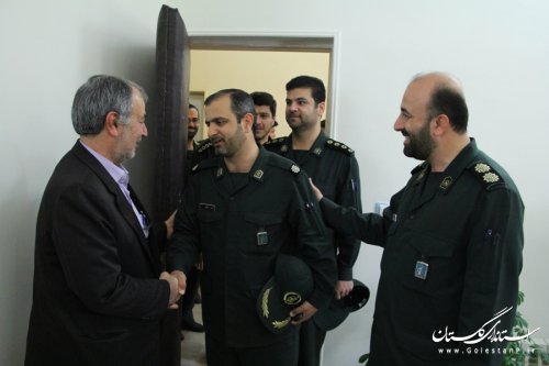 دیدار فرمانده واعضای شورای فرماندهی سپاه ناحیه گرگان با فرماندار گرگان