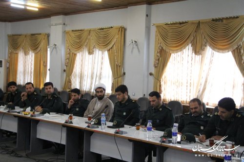 دیدار فرمانده واعضای شورای فرماندهی سپاه ناحیه گرگان با فرماندار گرگان