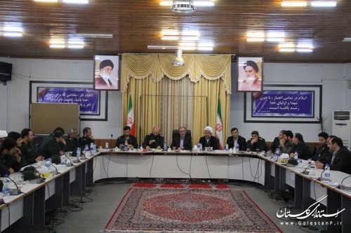 دیدار فرمانده واعضای شورای فرماندهی سپاه ناحیه گرگان با فرماندار گرگان